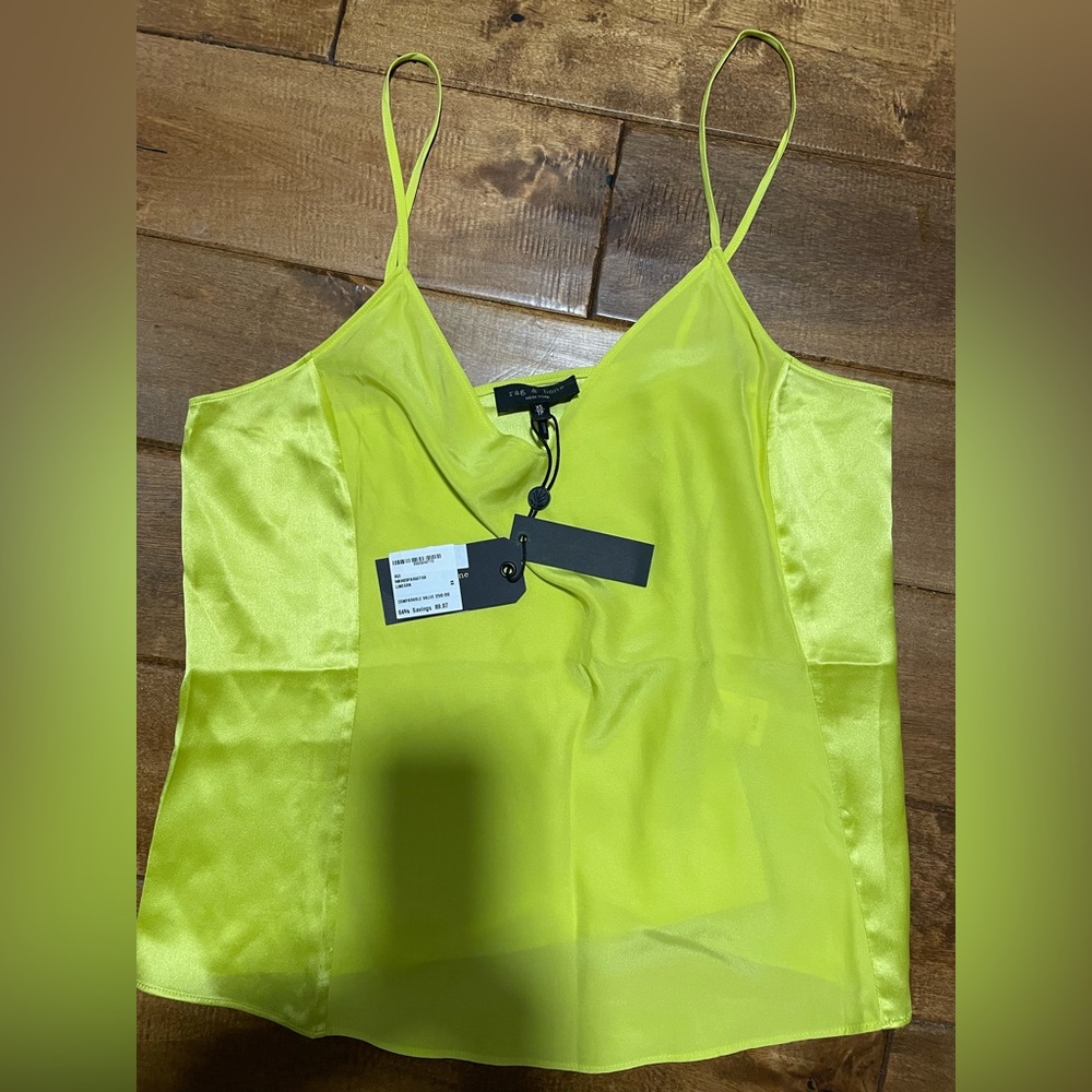 rag & bone 100% silk XS tank: NWT